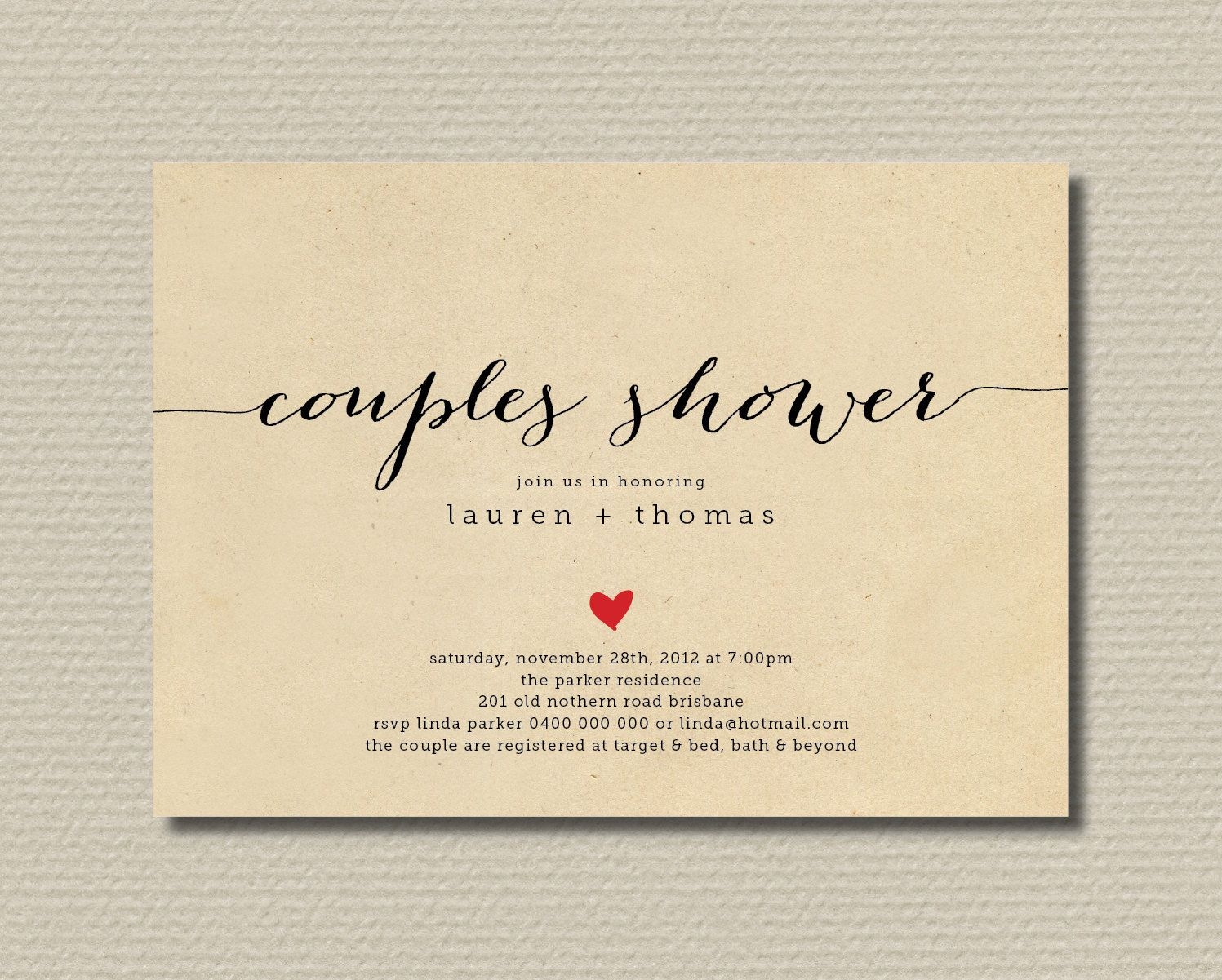 Printable Couples Wedding Shower Invitations Jenniemarieweddings