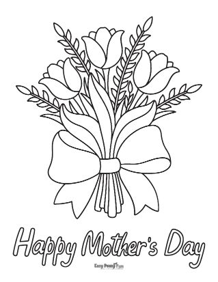 Printable Cute Happy Mother 39 s Day Coloring Page 55 OFF