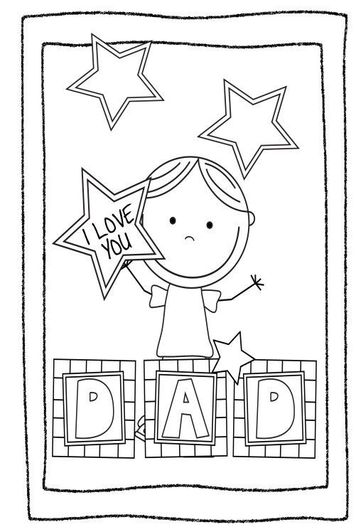 Printable Fathers Day Card Template Printable Templates