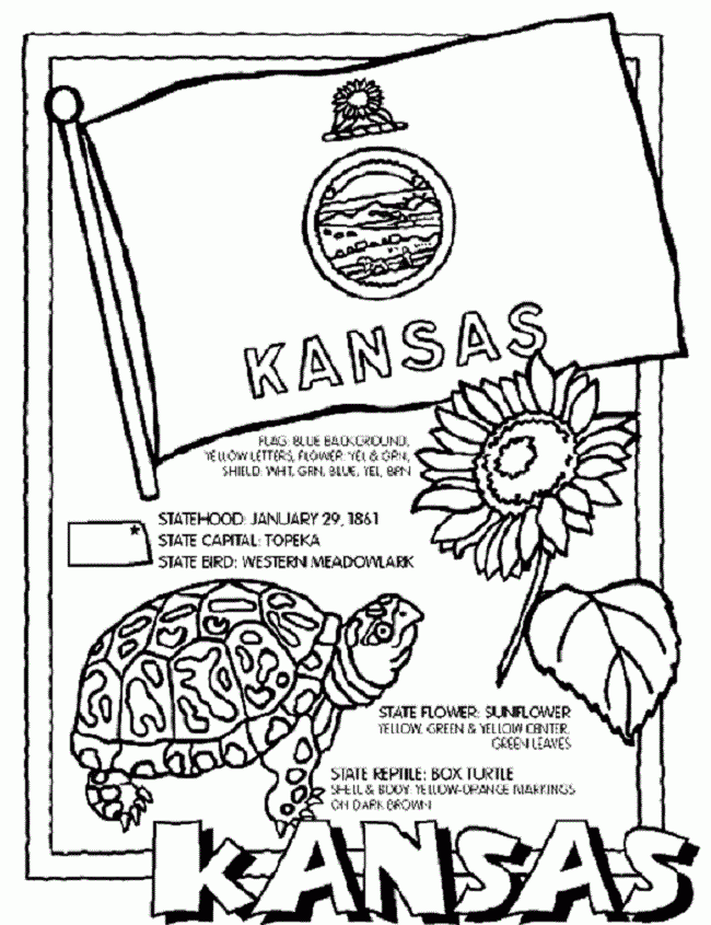 Printable Kansas Day Coloring Pages NathanaelilMiranda