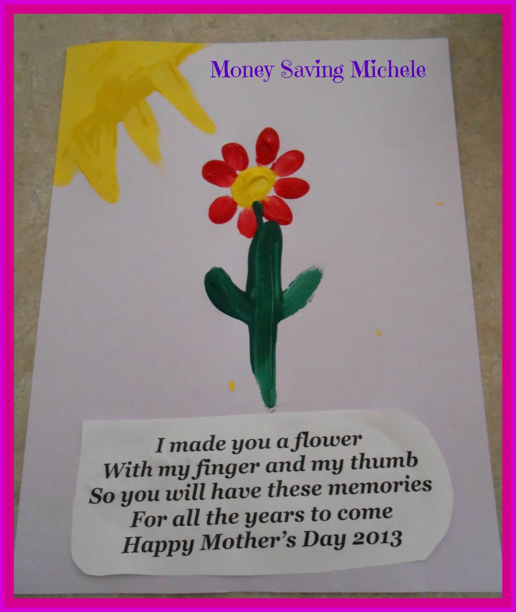 Printable Mothers Day Flower Poem