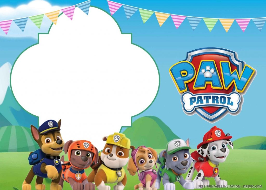 Printable Paw Patrol Birthday Invitations