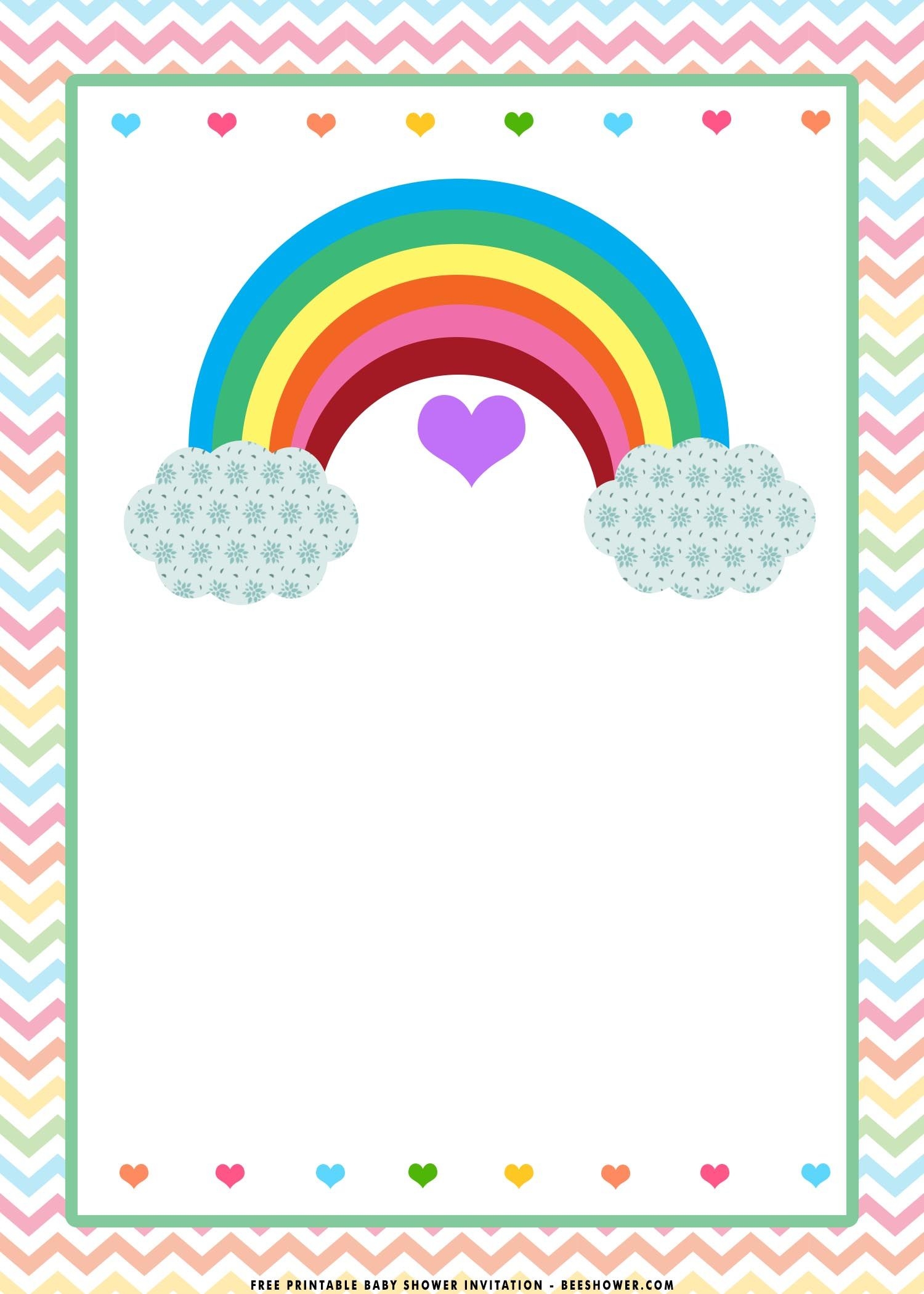 Printable Rainbow Birthday Card Printable Word Searches