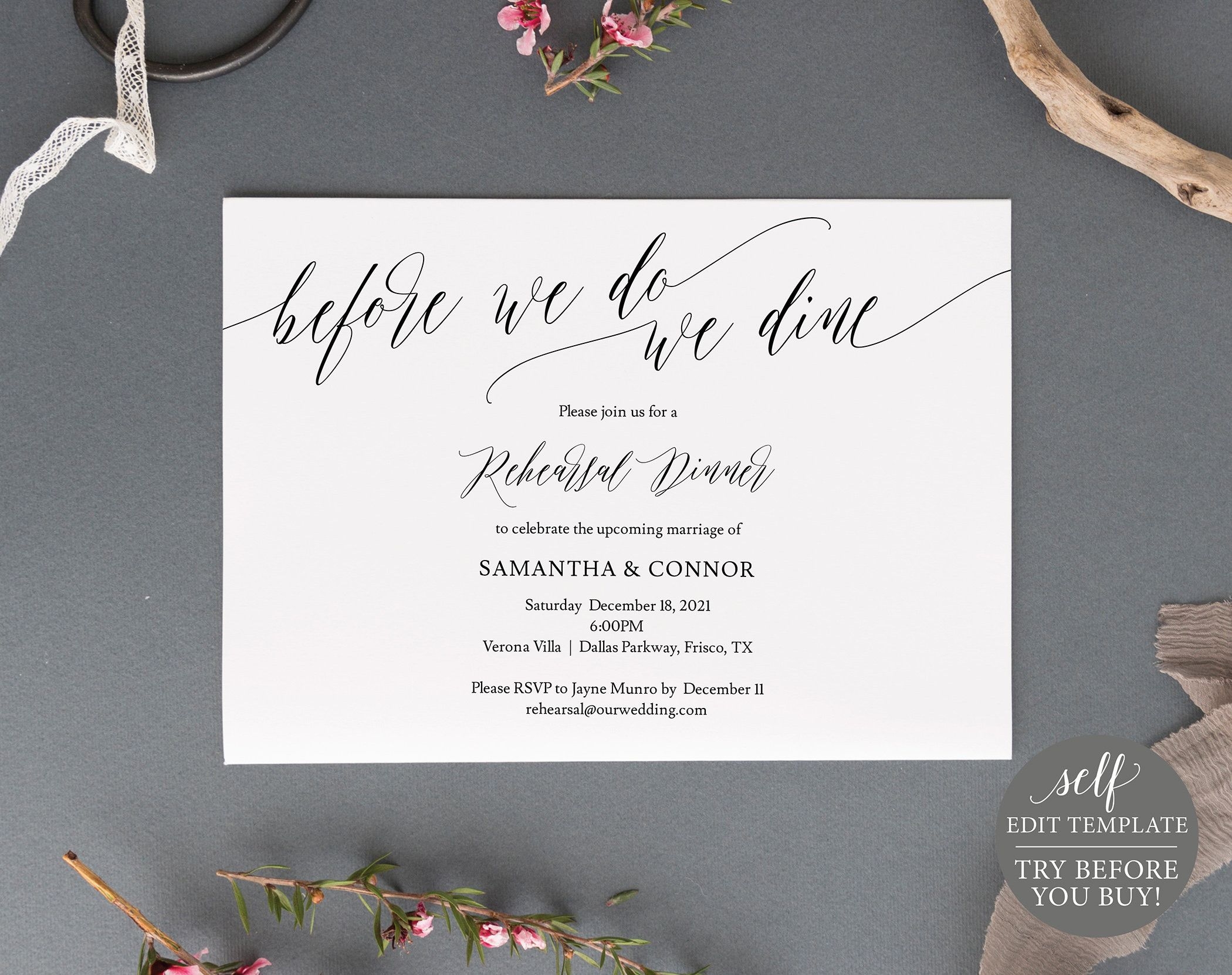 Printable Rehearsal Dinner Invitations Printable Calendars AT A GLANCE