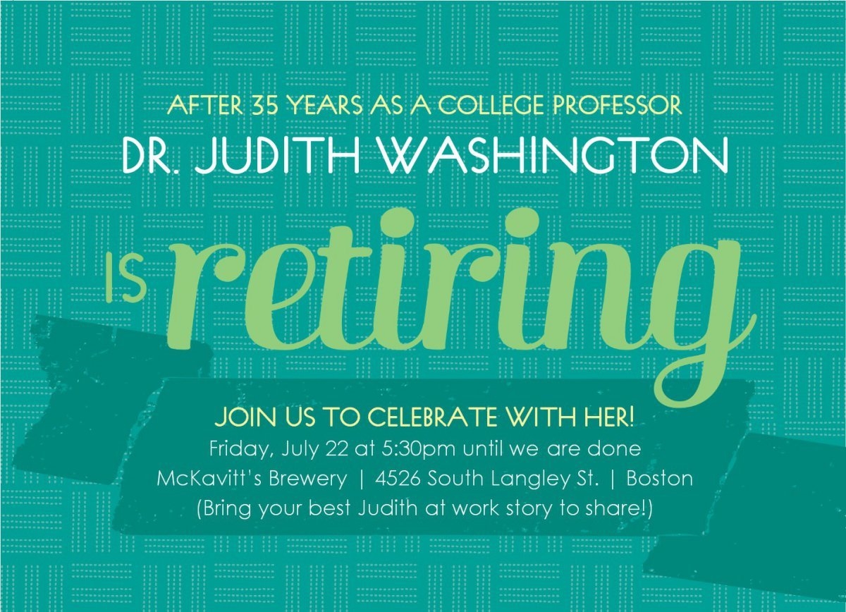 Printable Retirement Invitations Free