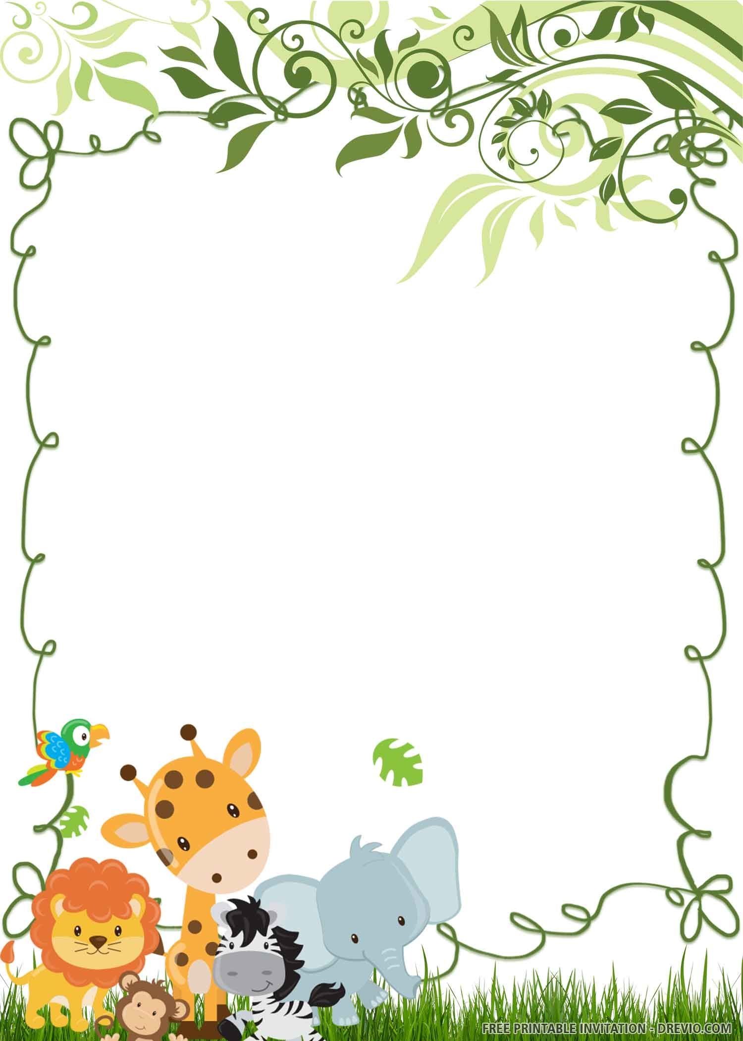 Printable Safari Invitation Printable Word Searches