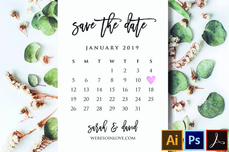 Printable Save The Date Calendar Template Save 554540 