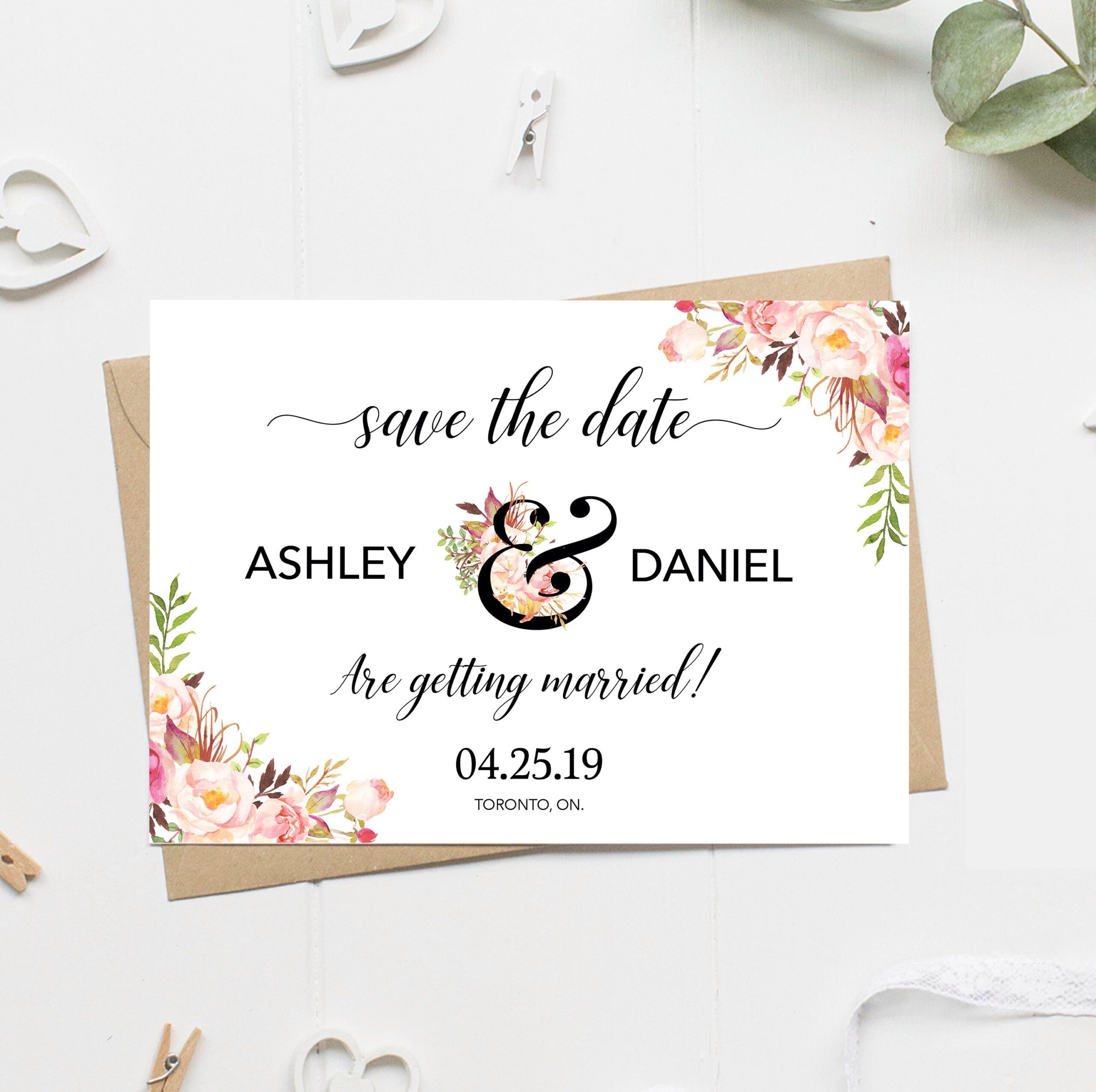Printable Save The Date Cards