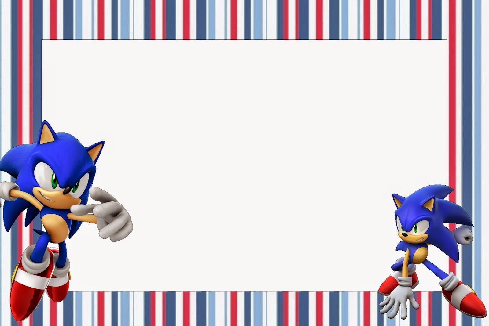 Printable Sonic Invitation Template Printable Templates