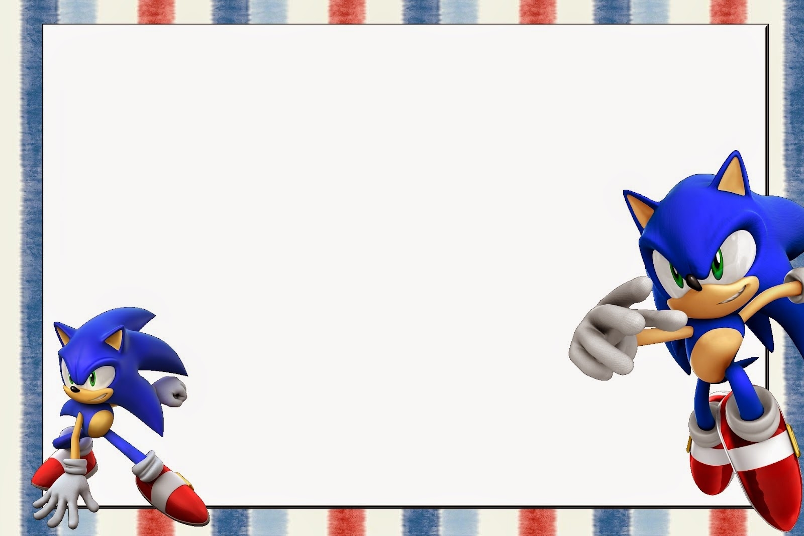 Printable Sonic The Hedgehog Birthday Invitations PrintableDB web app