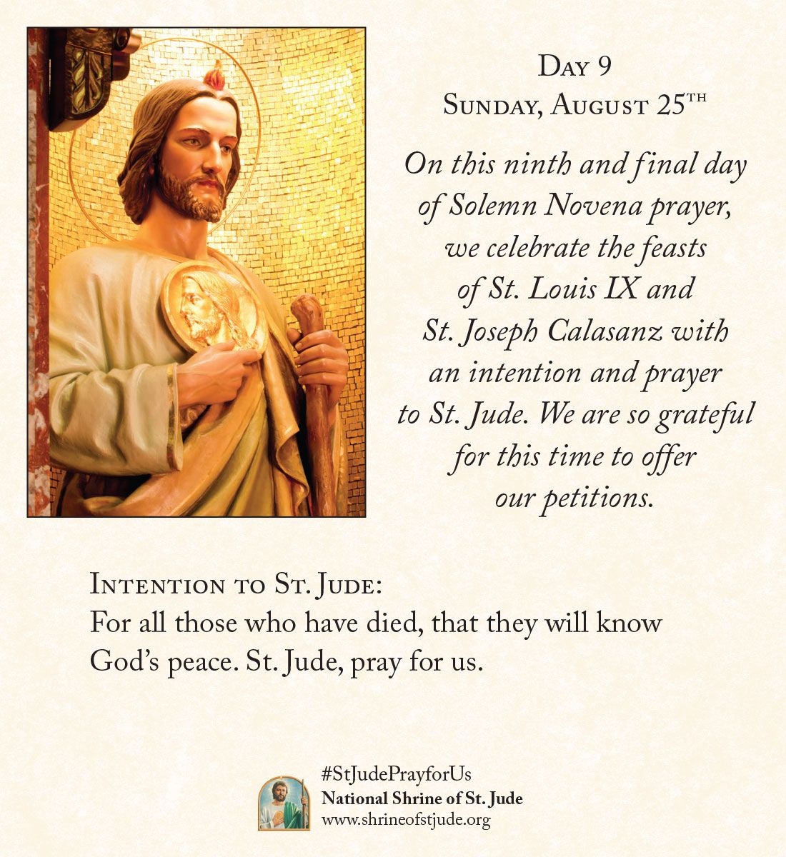 Printable St Jude Novena Prayer 9 Days Printable Word Searches