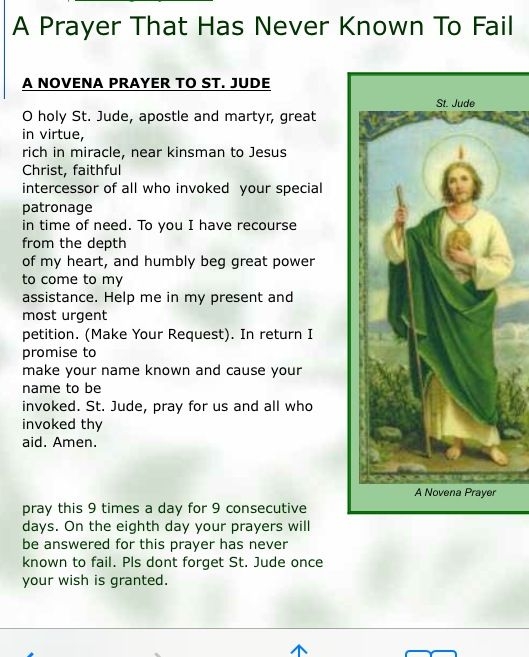 Printable St Jude Novena Prayer 9 Days Printable Word Searches