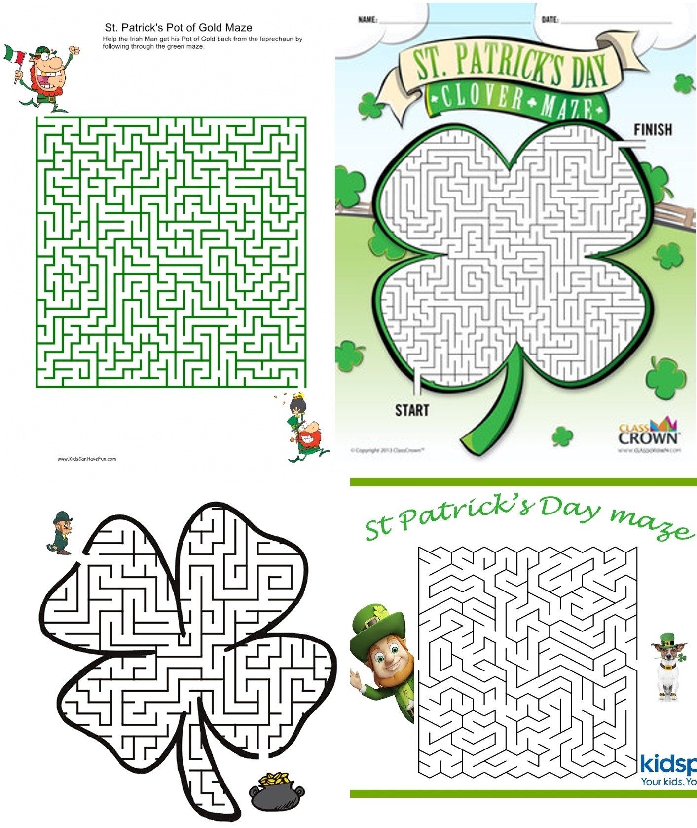 Printable St Patrick 39 s Day Games Printable Word Searches