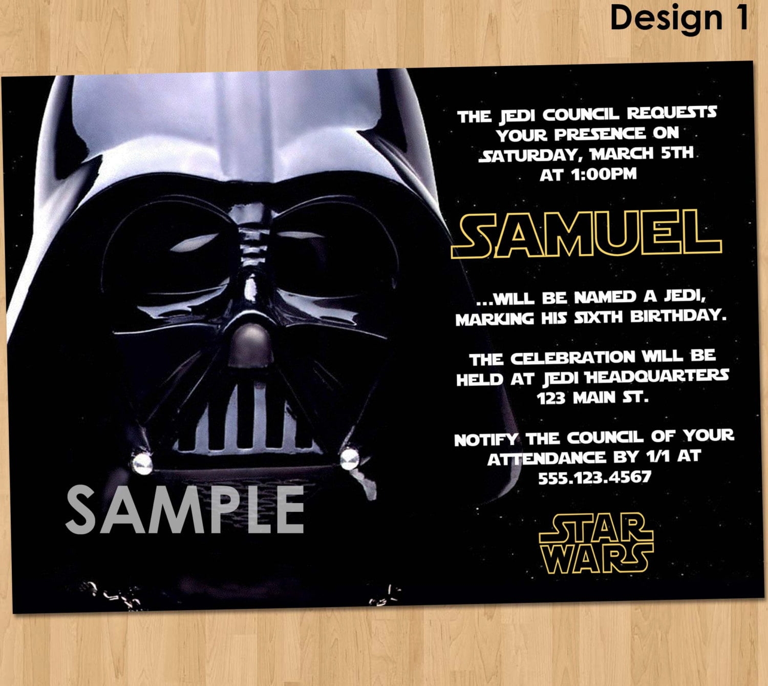 Printable Star Wars Invitation Template Printable Templates