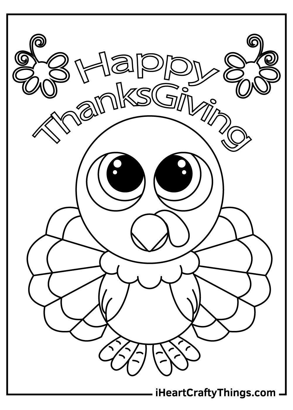 Printable Thanksgiving Coloring Pages Free FREE Printable A Z