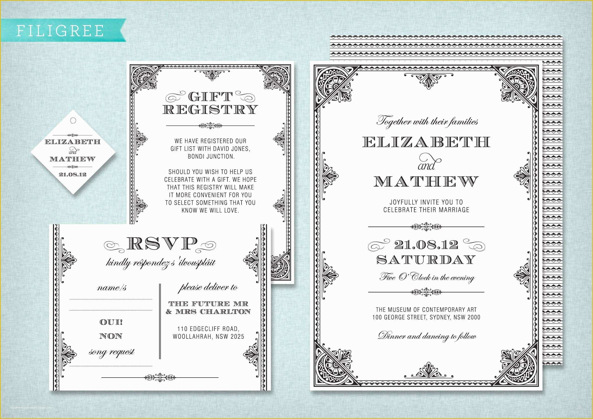 Printable Wedding Announcements