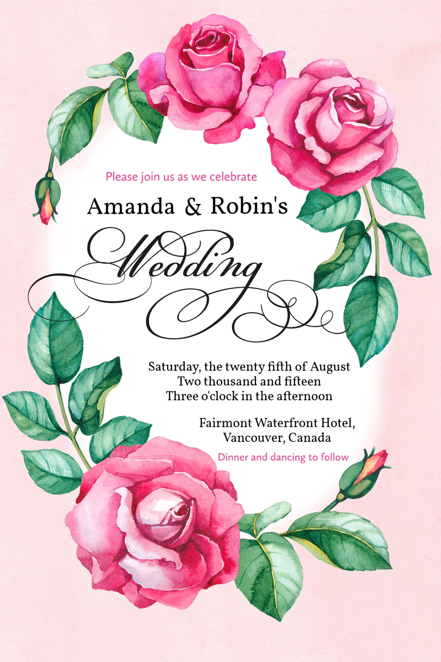Printable Wedding Invitation Card Template Printable Online