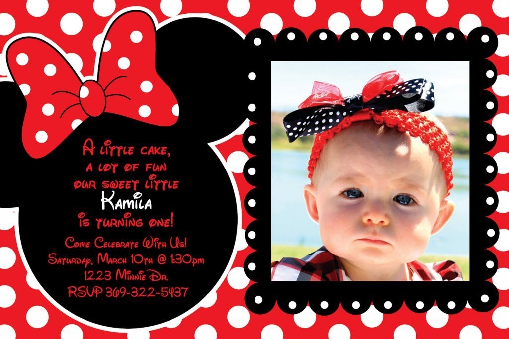 Red Minnie Mouse Printable Invitations