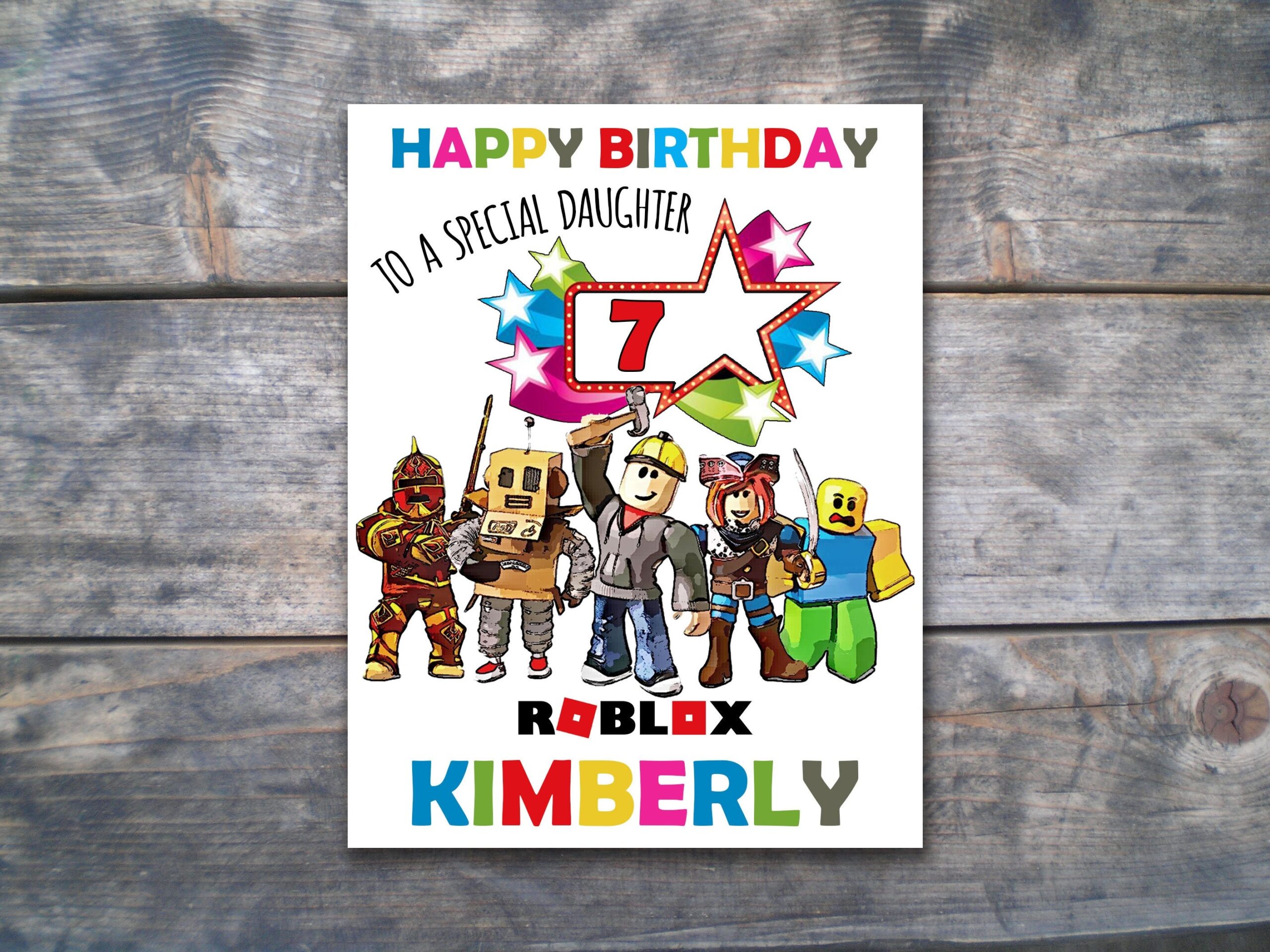 Roblox Birthday Card Printable Cards Roblox Birthday Card Roblox 