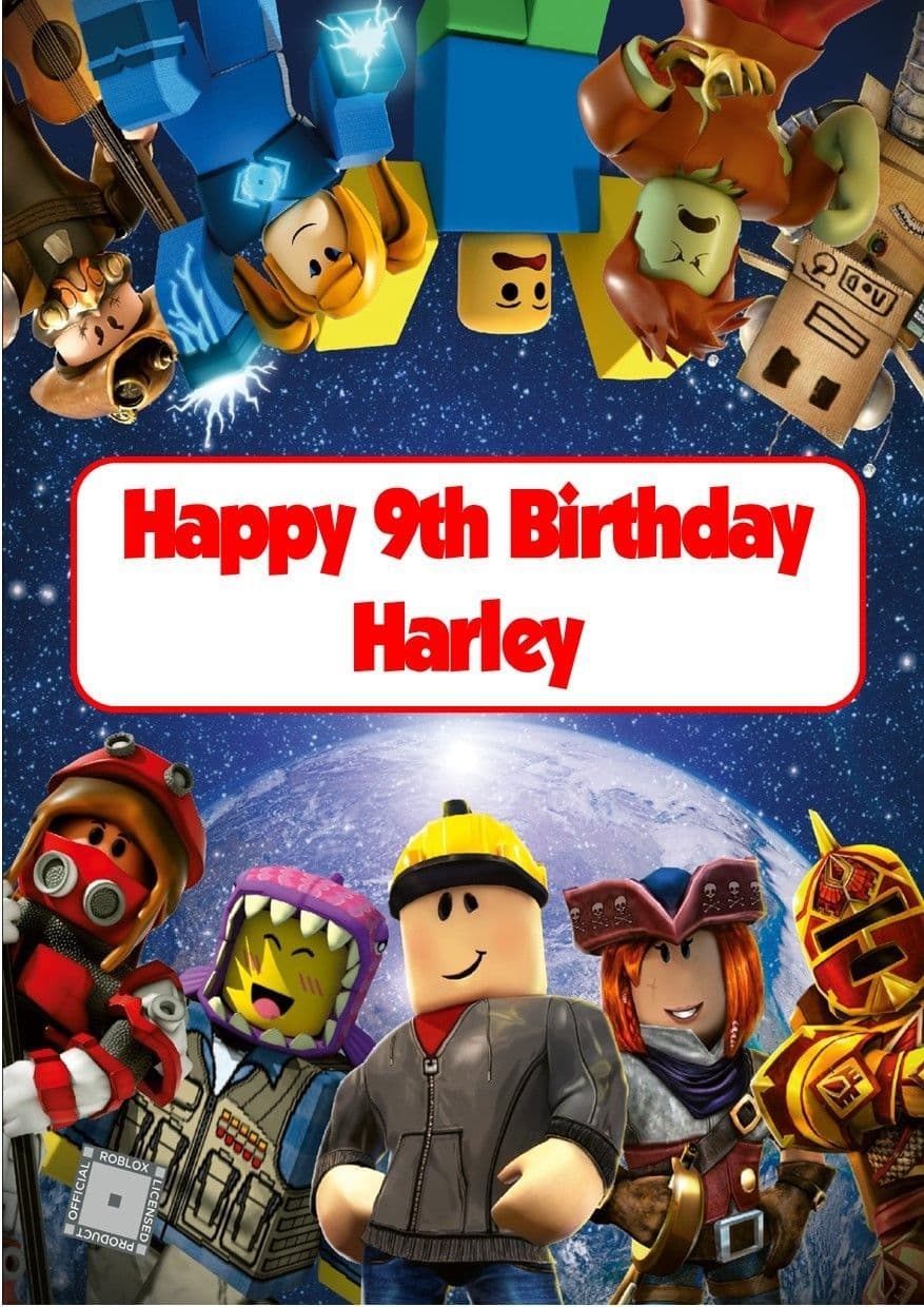 Roblox Birthday Card Printable Free