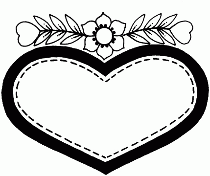 Rose And Heart Drawing Printable Coloring Of Valentine Heart And 