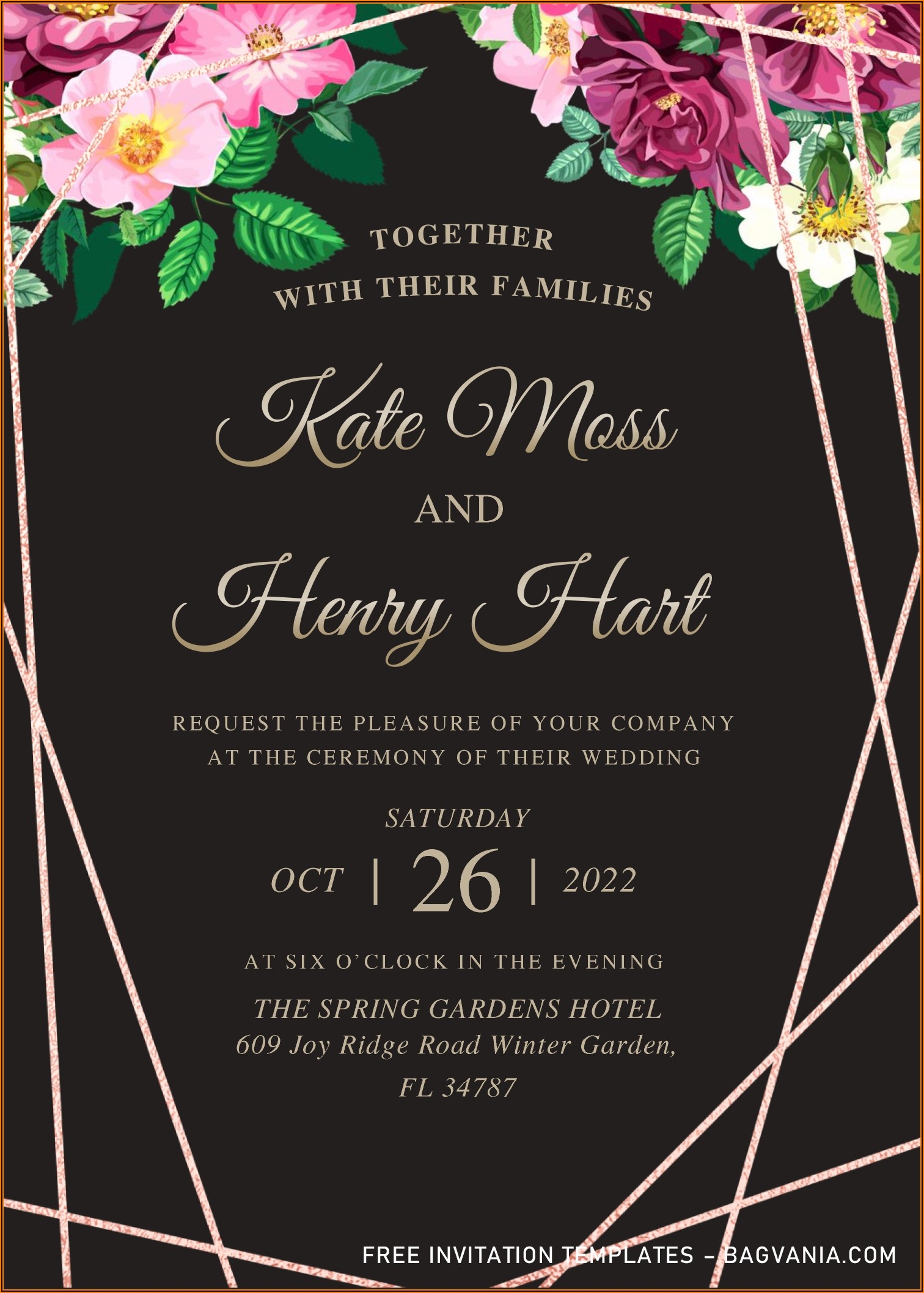 Rose Gold Birthday Invitations Uk Invitations Resume Examples 