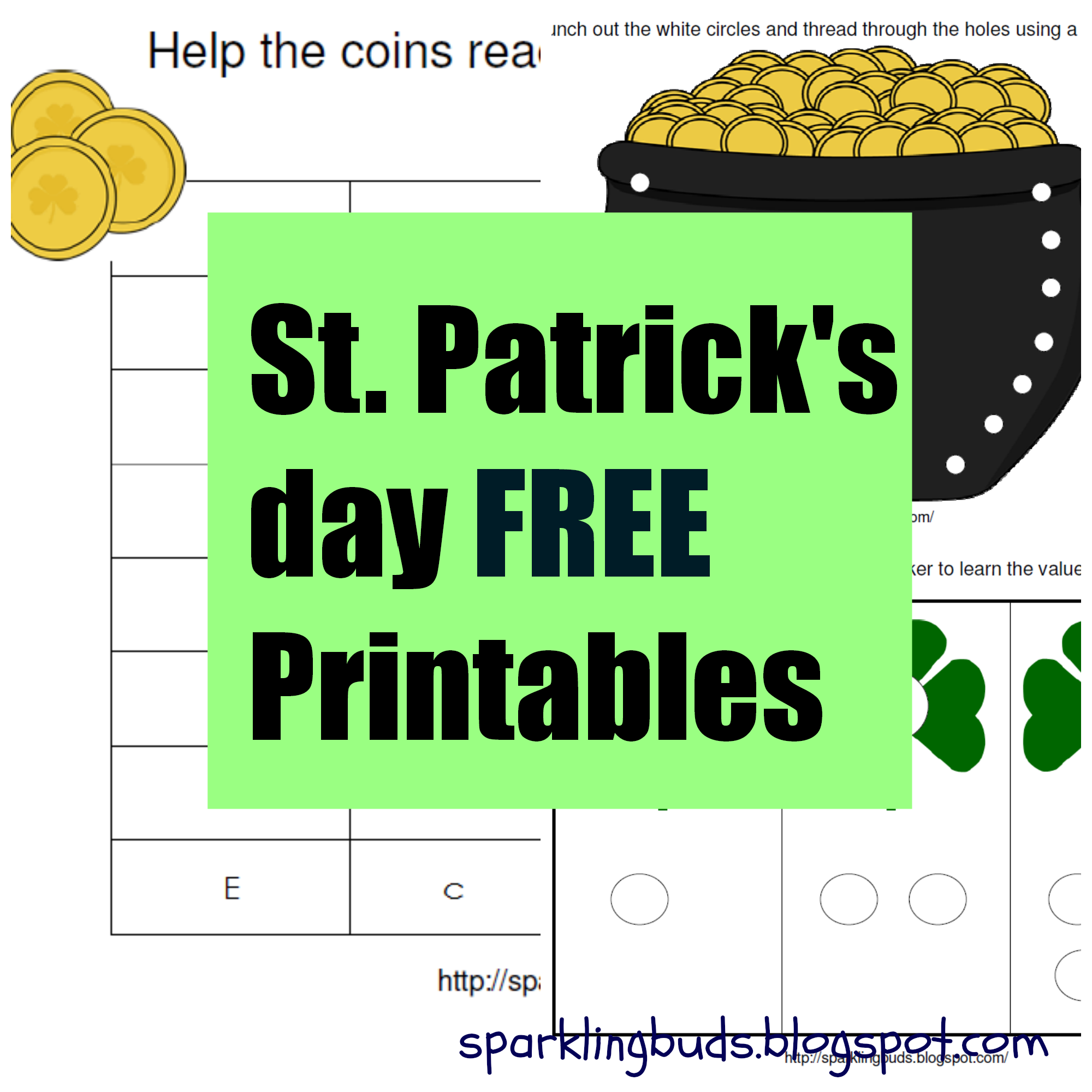 Saint Patrick 39 s Day Free Printables Sparklingbuds