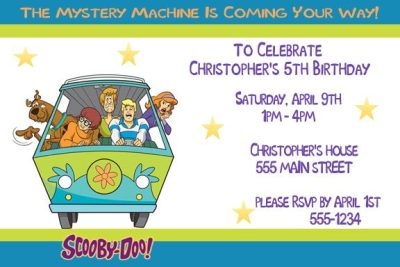 Scooby Doo Invitation Template