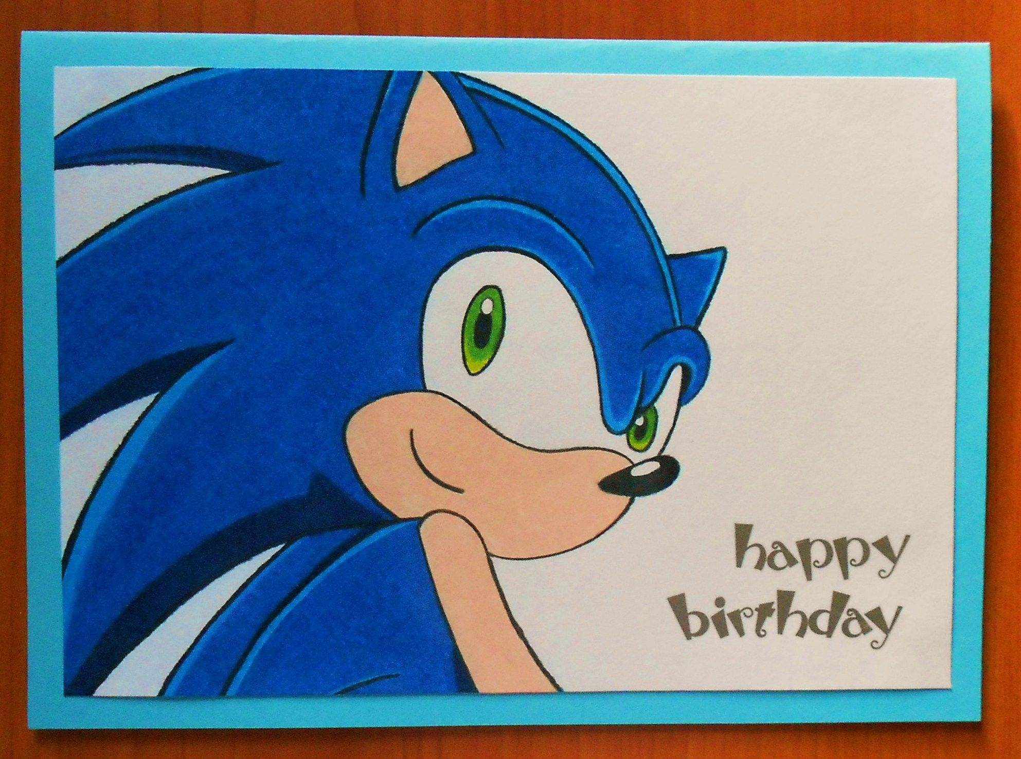 Sonic Birthday Cards Printable