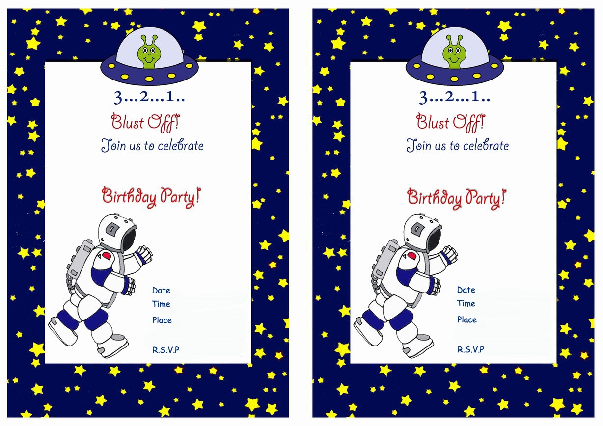 Space Birthday Printable