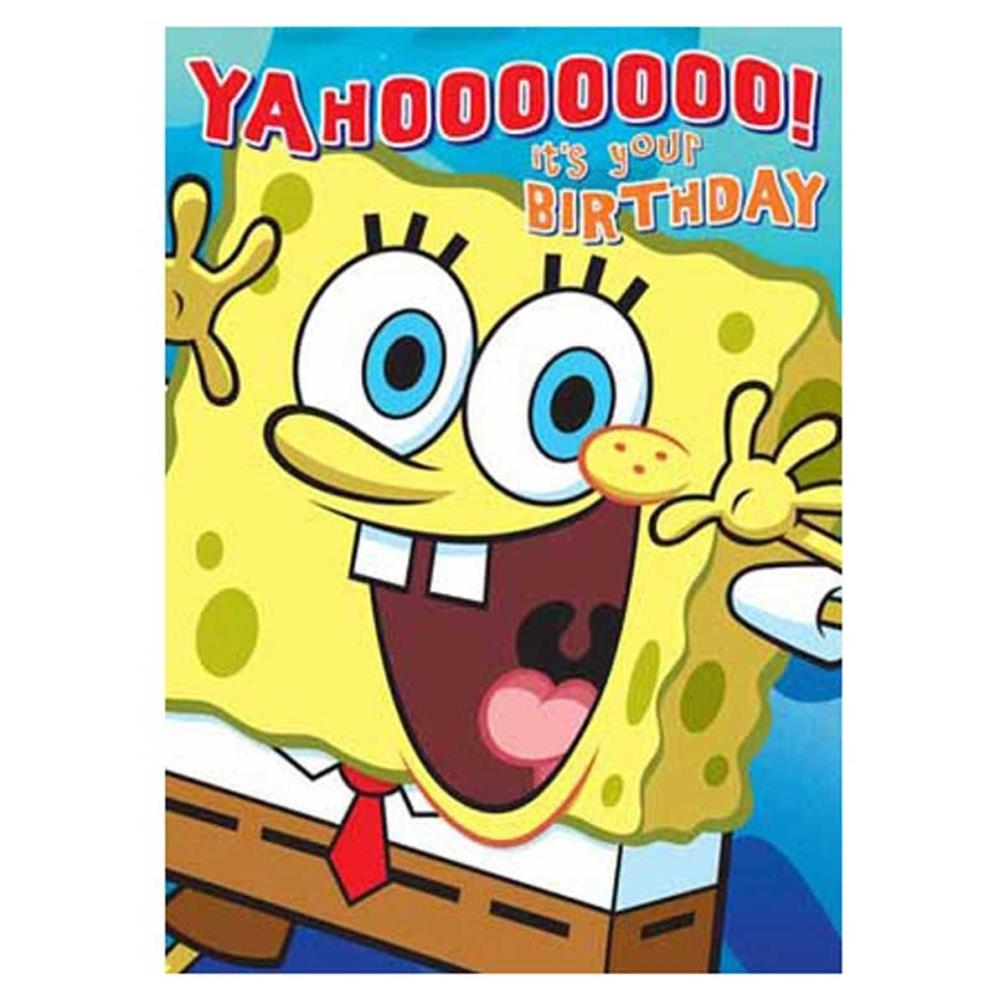 Spongebob Birthday Card Printable