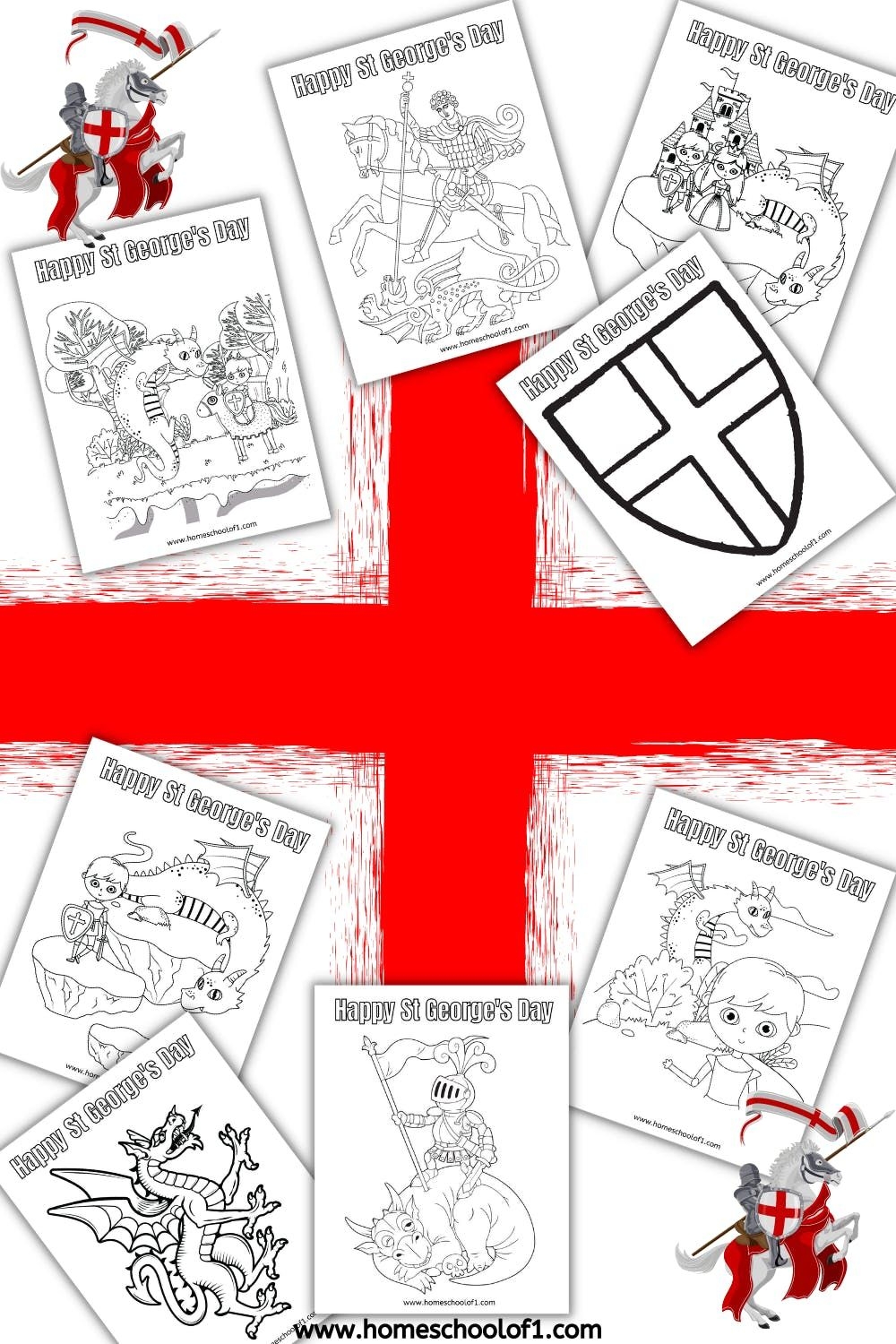 St George 39 s Day Activities 8 Free Colouring Sheets Free Coloring 