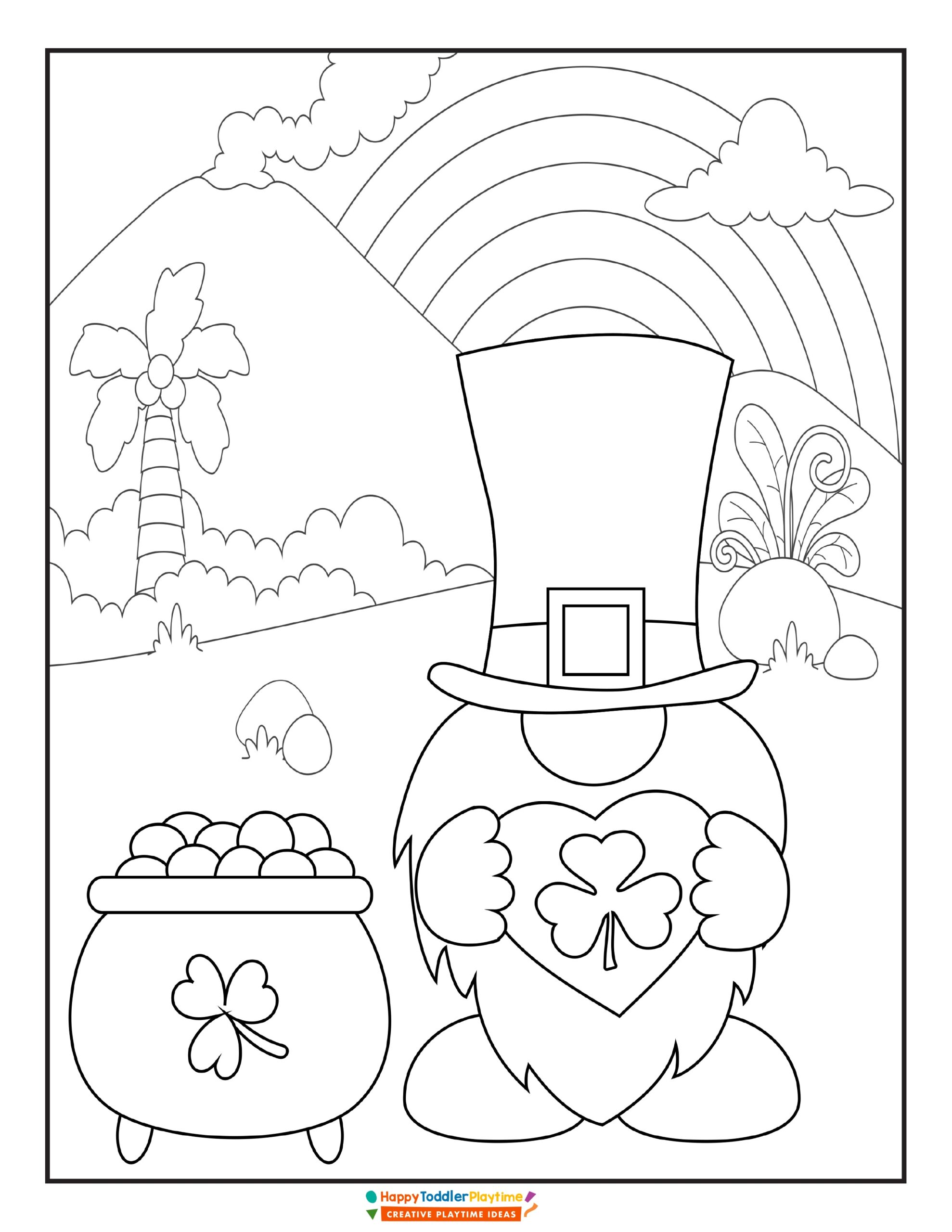 St Patrick 39 s Day Coloring Pages with Free Printable Happy Toddler 