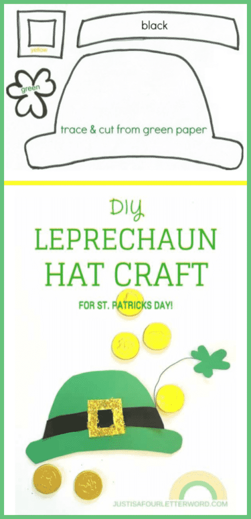 St Patrick 39 s Day Crafts For Kids FREE Printable Leprechaun Hat Pattern