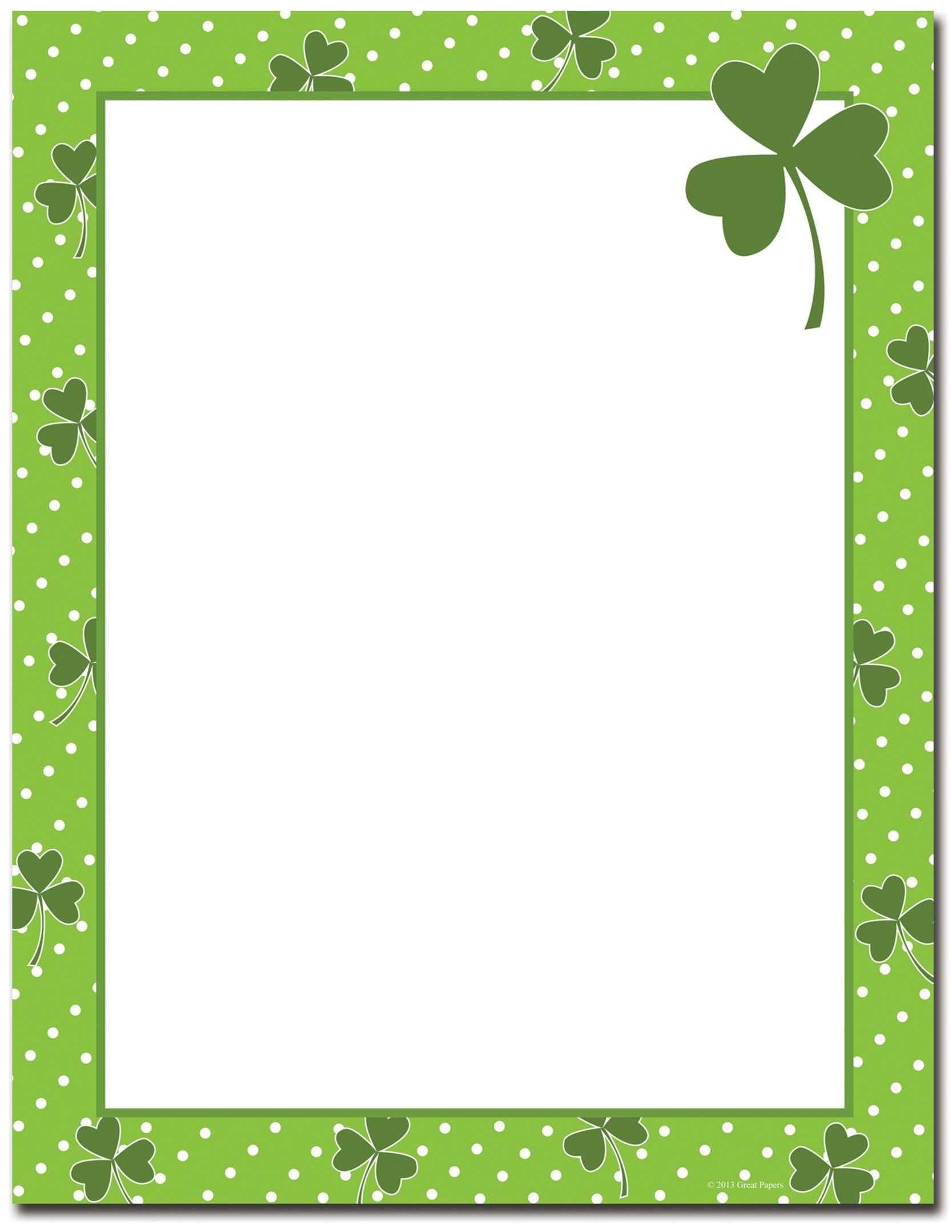 St Patrick 39 s Stationery Free Downloadable St Patrick 39 s Free