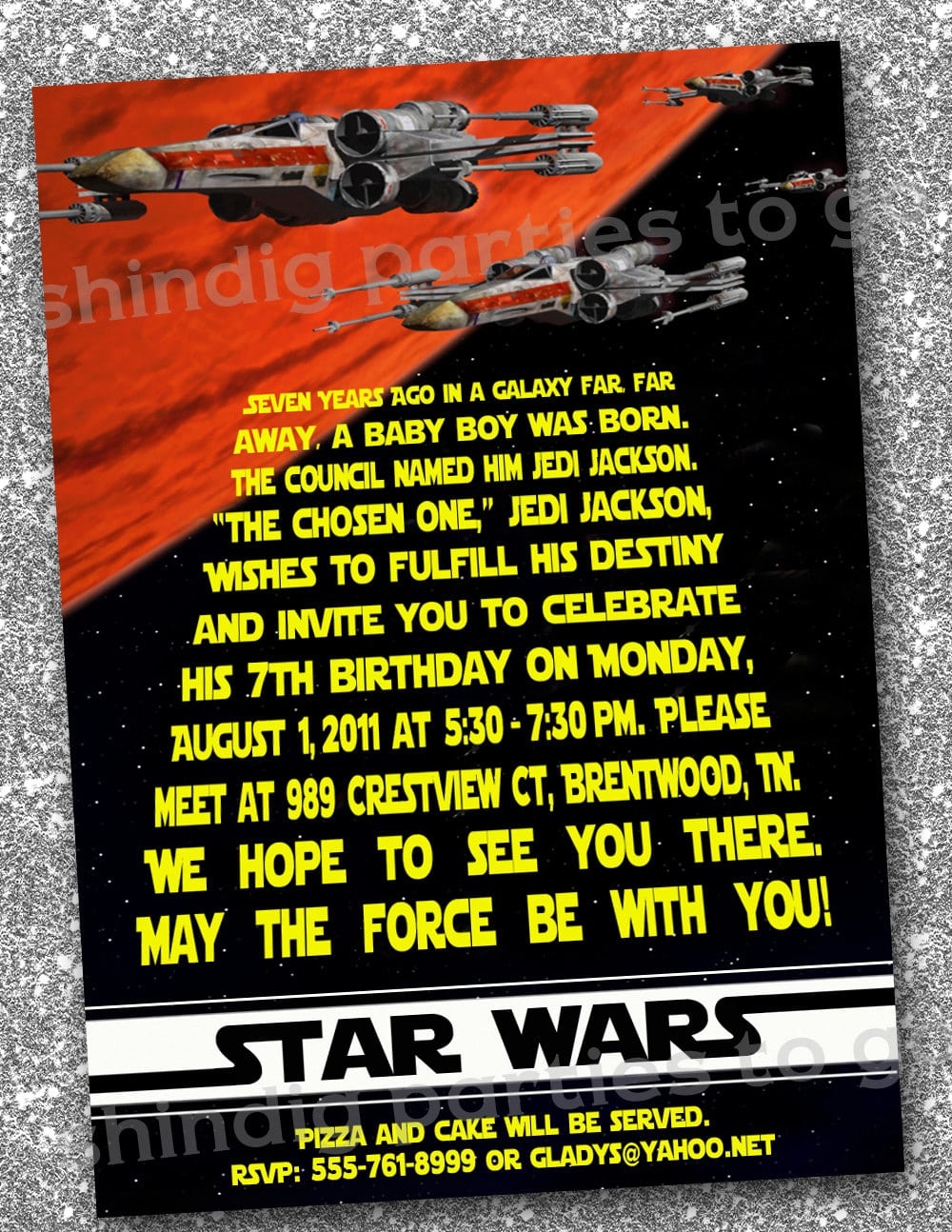 Star Wars Invitation Template