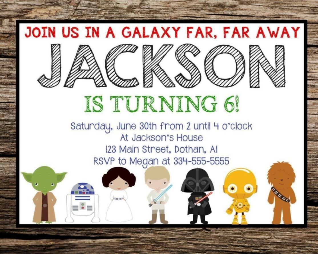 Star Wars Invitation Template SampleTemplatess SampleTemplatess