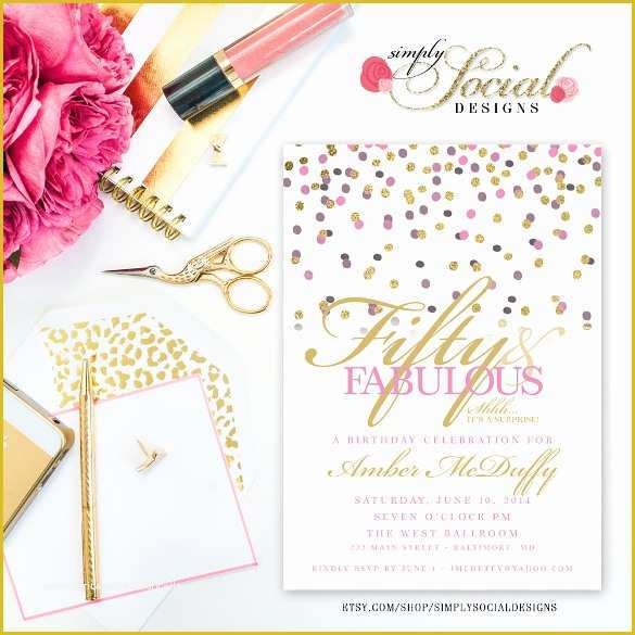 Surprise Birthday Invitations Templates Free Of 26 Surprise Birthday 