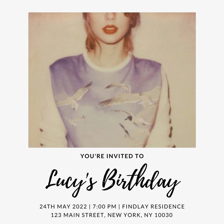 Taylor Swift 1989 Digital Party Invite invitations Etsy UK Taylor 