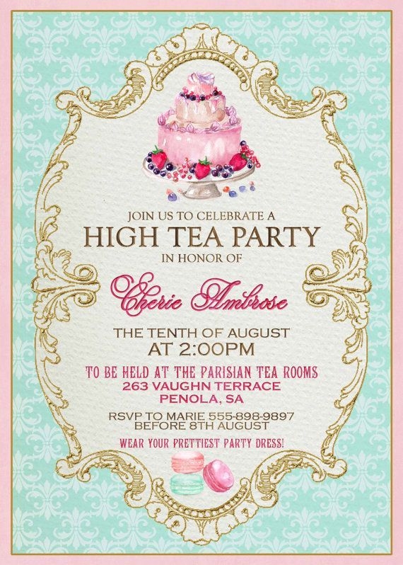 Tea Party Printable Frames Free Printable Templates