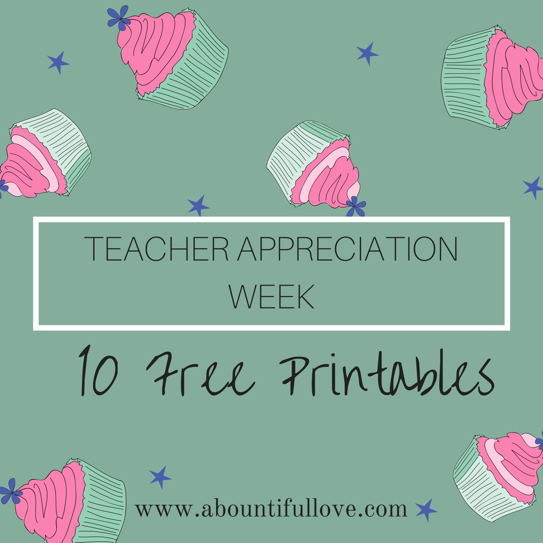 Teacher Appreciation Day Printables