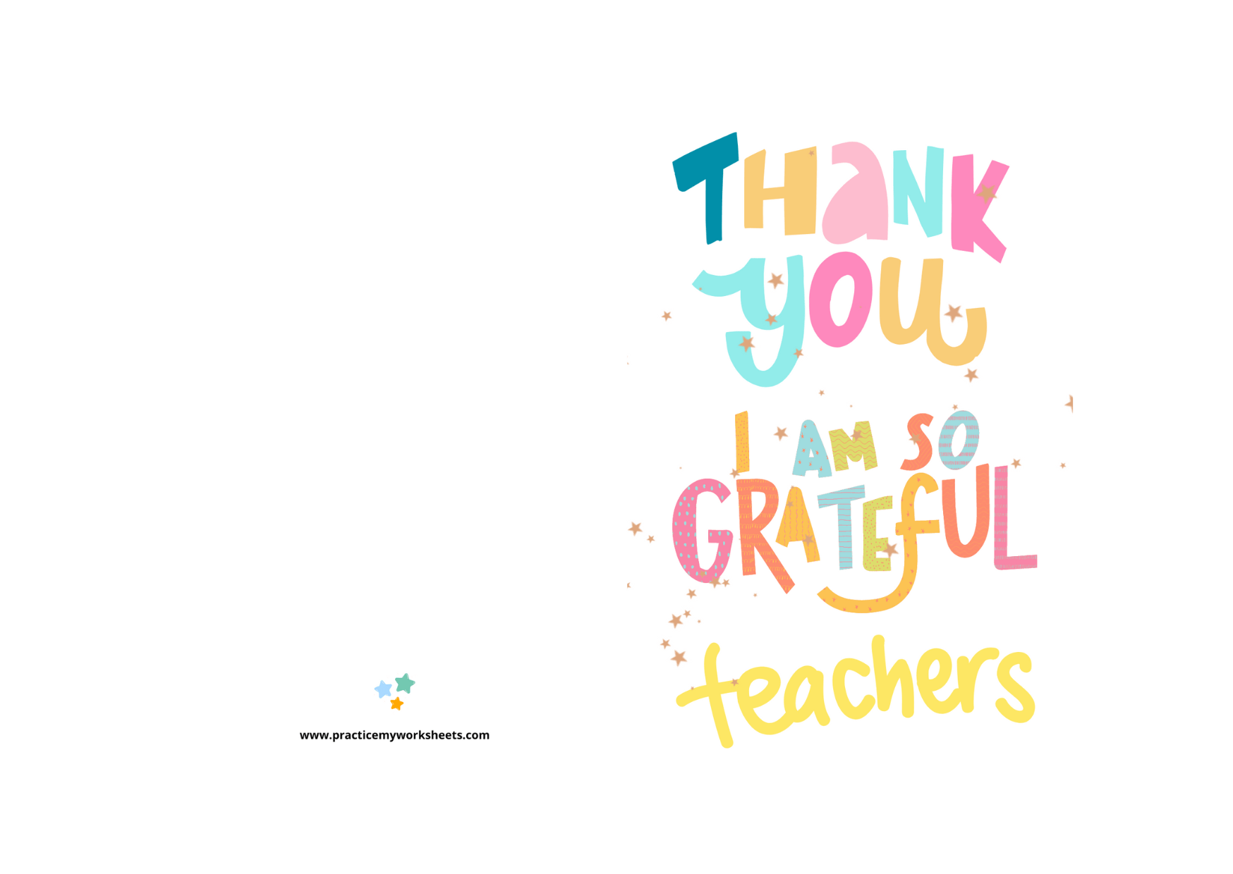 Teachers Day Card Printable Free Printable Free Templates
