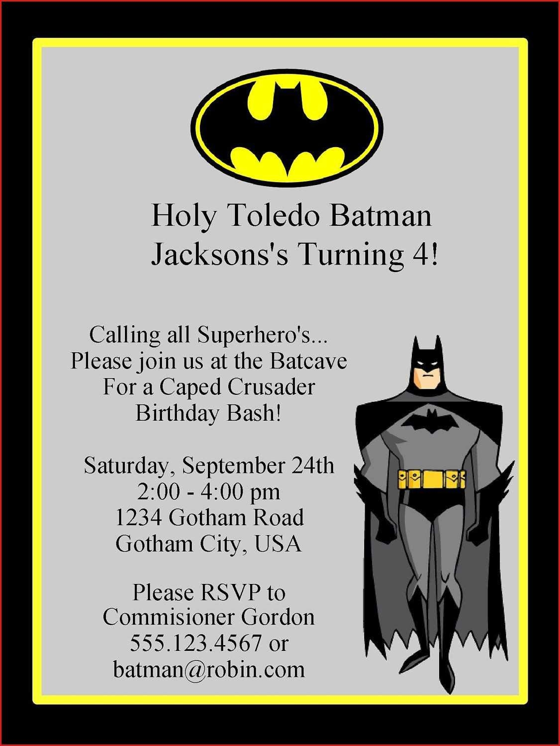 The Best Batman Printable Birthday Card Regarding Batman Birthday Card 