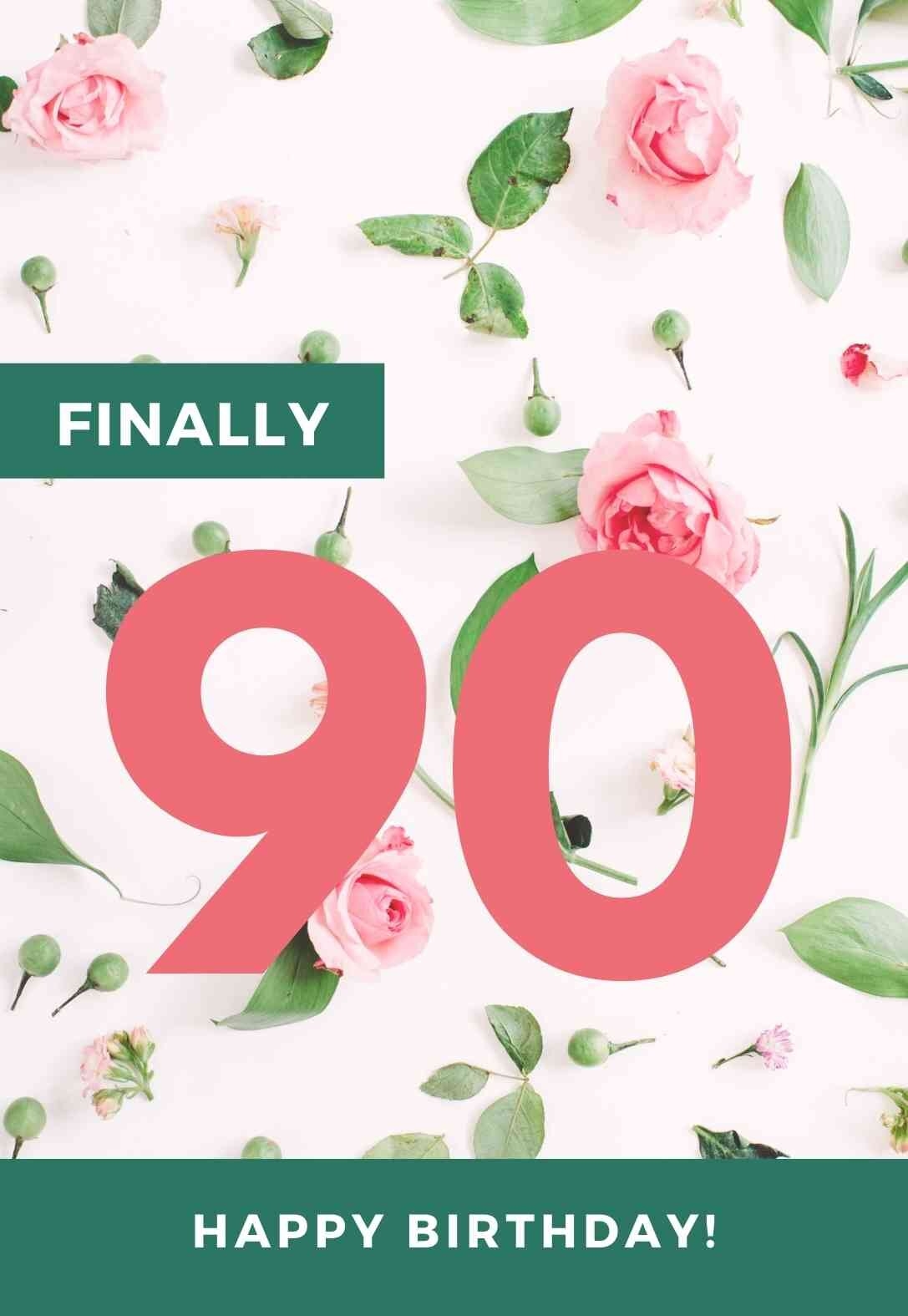 The Best Printable 90th Birthday Cards free PRINTBIRTHDAY CARDS