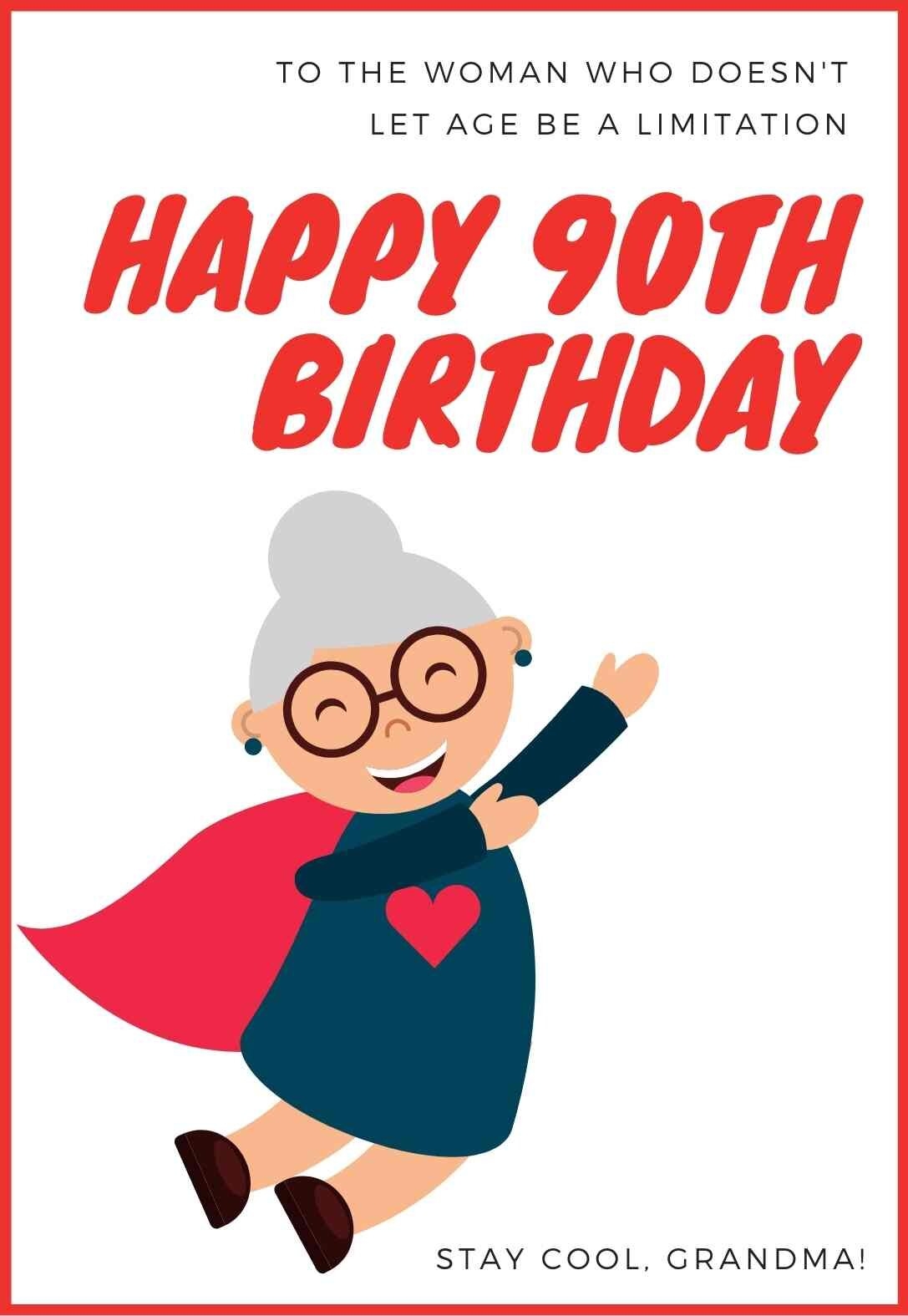 The Best Printable 90th Birthday Cards free PRINTBIRTHDAY CARDS