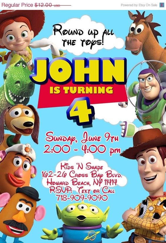 Toy Story Invitations Printable