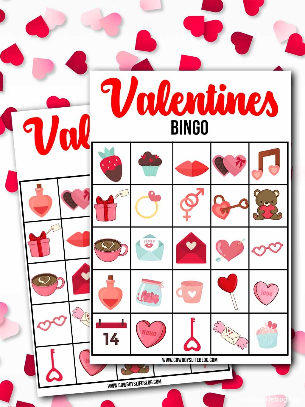 Valentine 39 s Day Bingo Cards Printable