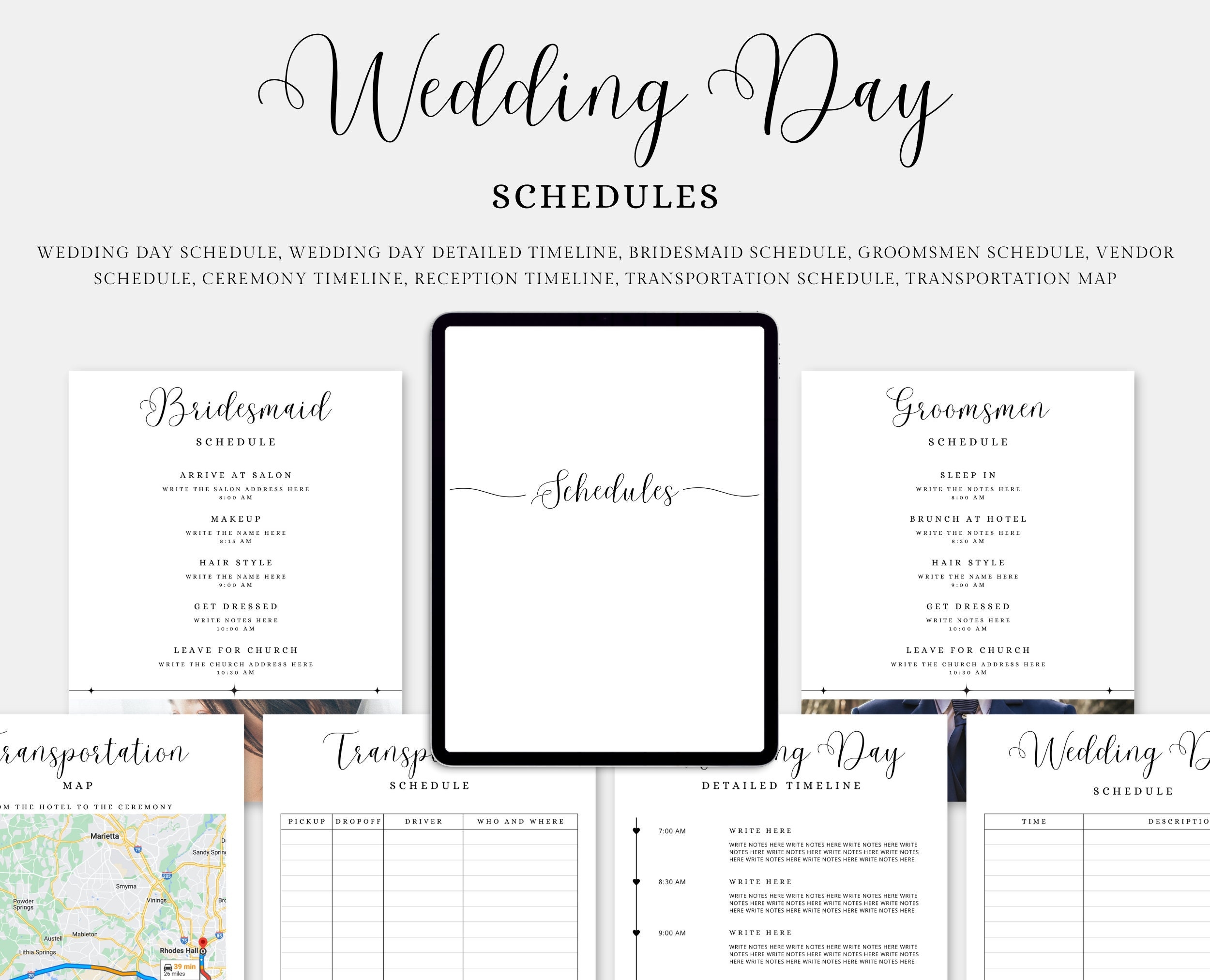 Wedding Day Binder Template Wedding Planner Wedding Etsy