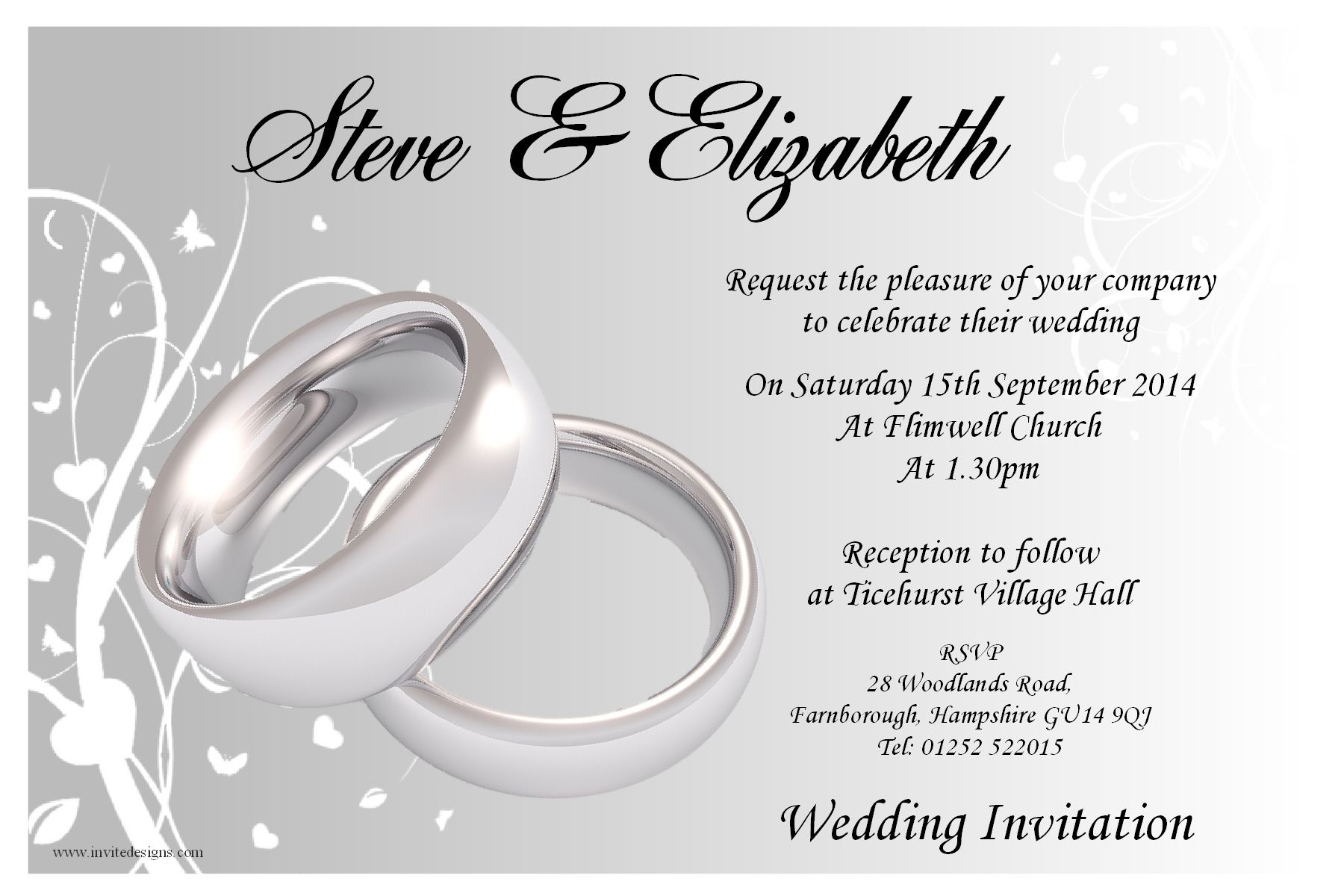 Wedding Invitation For Civil Wedding Wedding Invitation Wording