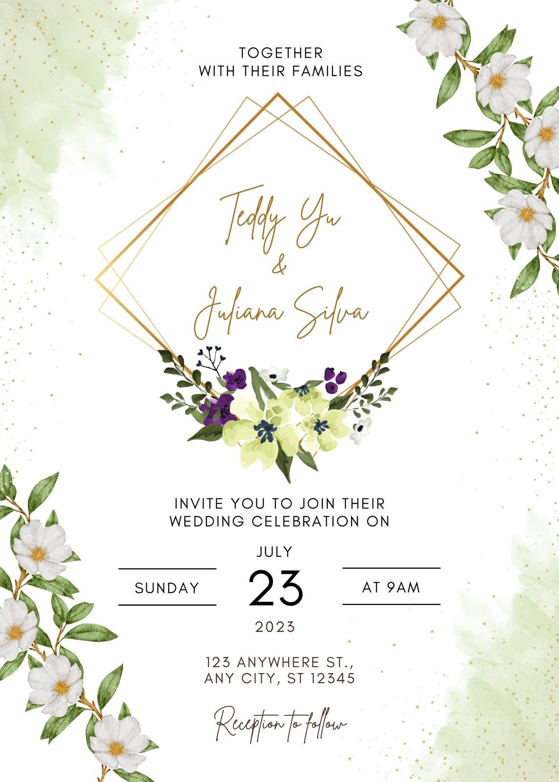Wedding Invitations Design And Print Wedding Invitations Canva 